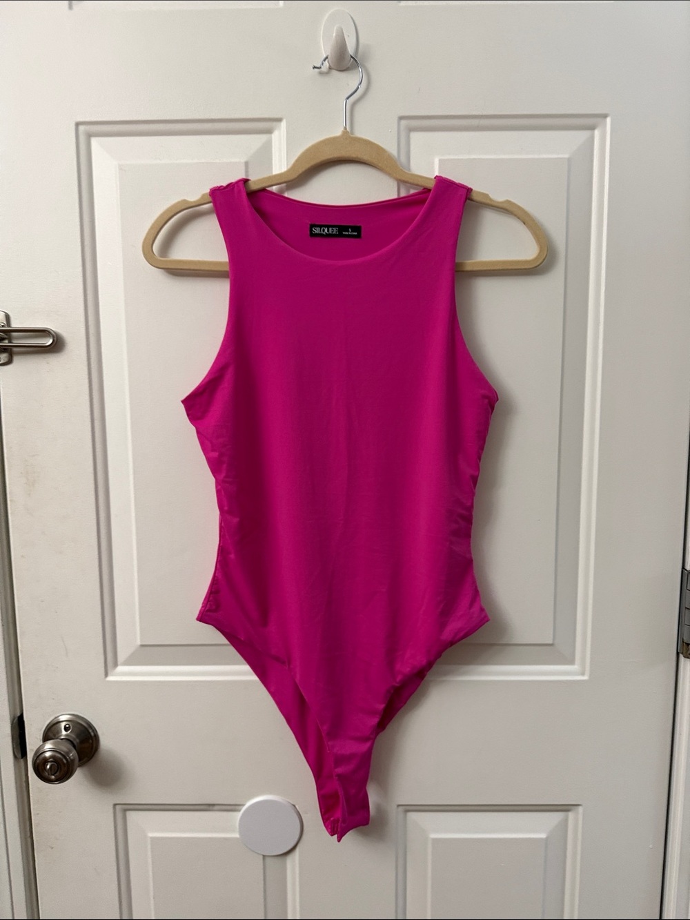 Girls Fuchsia Sleeveless One-Piece Bodysuit
